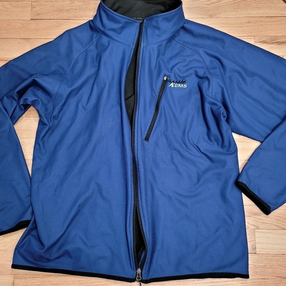 Eastern Mountain Sports Windstopper Jacket Mens Blue Black N25 - Picture 10 of 11